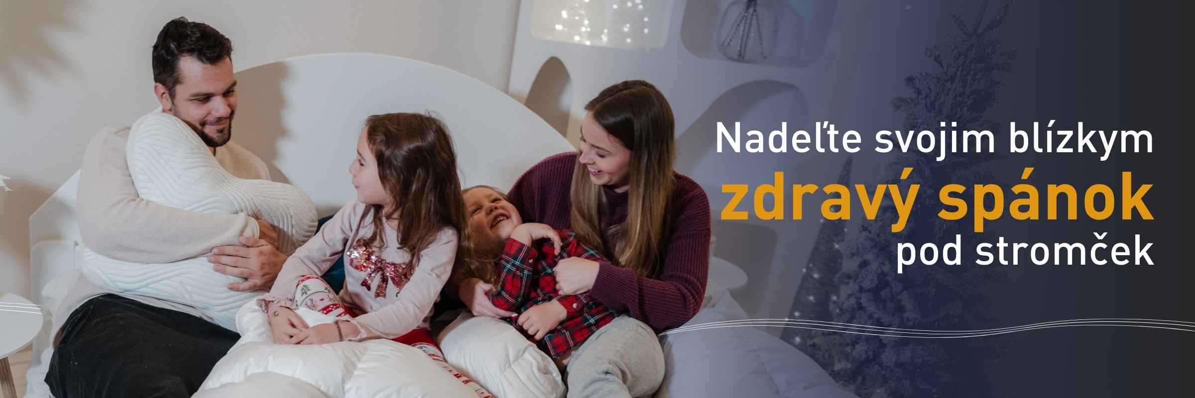 Nadeľte svojim blízkym zdravý spánok pod stromček